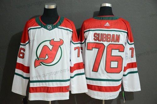 Adidas Herren New Jersey Devils 76 P.K. Subban Trikots – Weiß