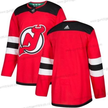 Adidas Herren New Jersey Devils Leer Authentisch Strickerei NHL Trikots – Rot