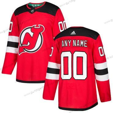 Adidas Herren New Jersey Devils Personalisiertes Heimtrikots Authentisch Strickerei 2017-2018 NHL Trikots – Rot