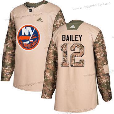 Adidas Herren New York Islanders #12 Josh Bailey Authentisch 2017 Veterans Day Strickerei NHL Trikots – Tarnfarbe