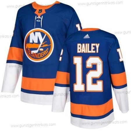 Adidas Herren New York Islanders #12 Josh Bailey Royal Heimtrikots Authentisch Strickerei NHL Trikots – Blau