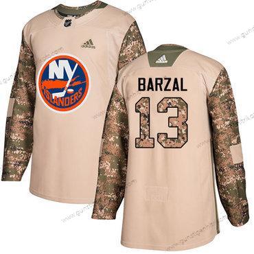 Adidas Herren New York Islanders #13 Mathew Barzal Authentisch 2017 Veterans Day Strickerei NHL Trikots – Tarnfarbe