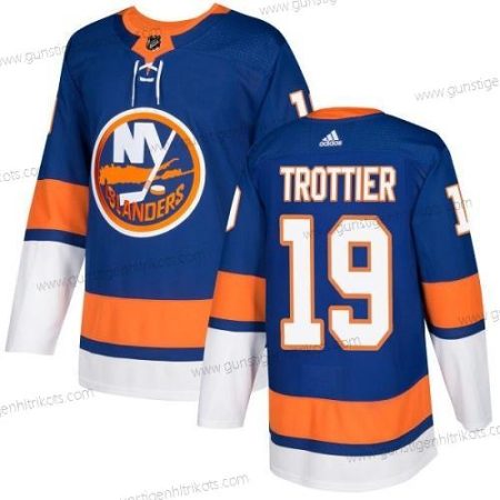 Adidas Herren New York Islanders #19 Bryan Trottier Royal Heimtrikots Authentisch Strickerei NHL Trikots – Blau