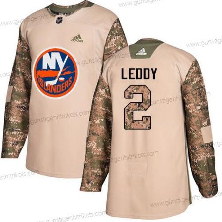 Adidas Herren New York Islanders #2 Nick Leddy Authentisch 2017 Veterans Day Strickerei NHL Trikots – Tarnfarbe