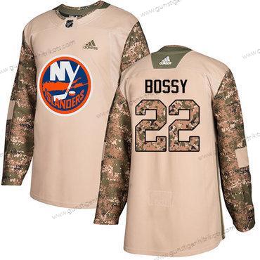 Adidas Herren New York Islanders #22 Mike Bossy Authentisch 2017 Veterans Day Strickerei NHL Trikots – Tarnfarbe