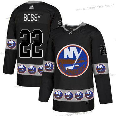 Adidas Herren New York Islanders #22 Mike Bossy Team Logos Trikots – Schwarz