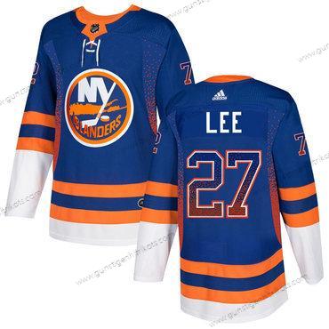 Adidas Herren New York Islanders #27 Anders Lee Royal Trikots – Blau Orange Weiß