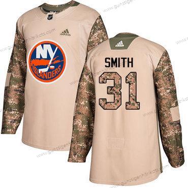 Adidas Herren New York Islanders #31 Billy Smith Authentisch 2017 Veterans Day Strickerei NHL Trikots – Tarnfarbe