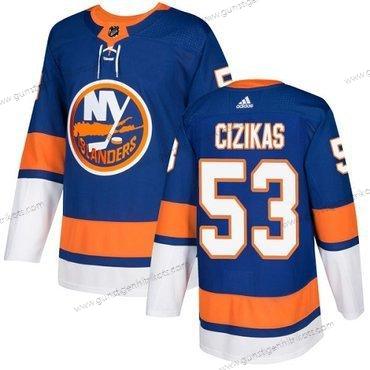 Adidas Herren New York Islanders #53 Casey Cizikas Royal Heimtrikots Authentisch Strickerei NHL Trikots – Blau