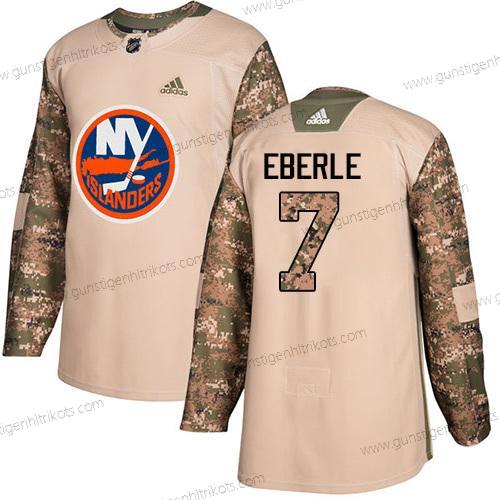 Adidas Herren New York Islanders #7 Jordan Eberle Authentisch 2017 Veterans Day Strickerei NHL Trikots – Tarnfarbe