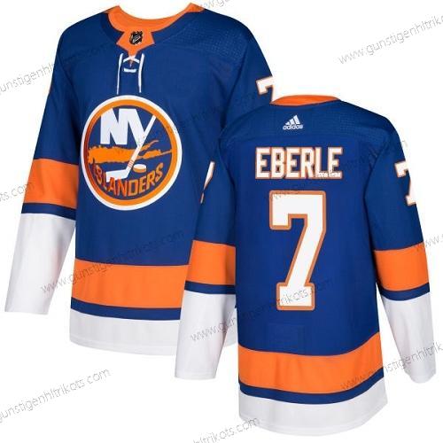 Adidas Herren New York Islanders #7 Jordan Eberle Royal Heimtrikots Authentisch Strickerei NHL Trikots – Blau