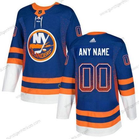 Adidas Herren New York Islanders Personalisiertes Royal Trikots – Blau Orange Weiß