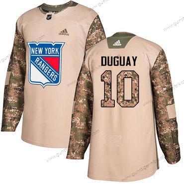 Adidas Herren New York Rangers #10 Ron Duguay Authentisch 2017 Veterans Day Strickerei NHL Trikots – Tarnfarbe