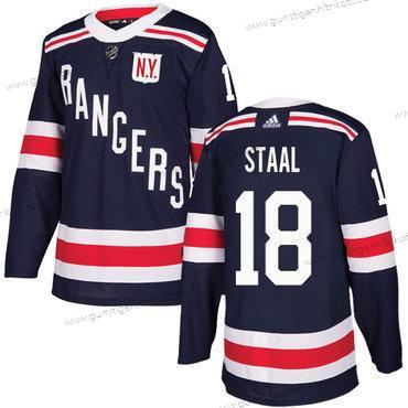 Adidas Herren New York Rangers #18 Marc Staal Authentisch 2018 Winter Klassisch Strickerei NHL Trikots – Marineblau Blau