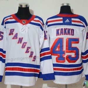 Adidas Herren New York Rangers 45 Kaapo Kakko Trikots – Weiß