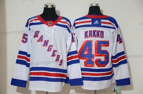 Adidas Herren New York Rangers 45 Kaapo Kakko Trikots – Weiß