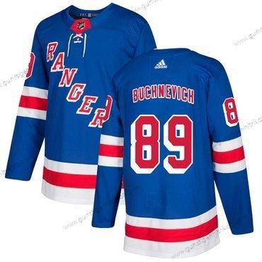 Adidas Herren New York Rangers #89 Pavel Buchnevich Royal Heimtrikots Authentisch Strickerei NHL Trikots – Blau