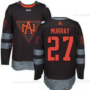 Adidas Herren North Amerika Hockey #27 Ryan Murray 2016 World Cup Of Hockey Strickerei WCH Game Trikots – Schwarz