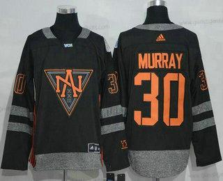 Adidas Herren North Amerika Hockey #30 Matt Murray 2016 World Cup Of Hockey Strickerei WCH Game Trikots – Schwarz