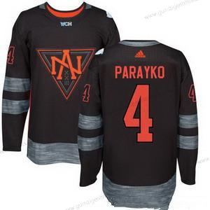 Adidas Herren North Amerika Hockey #4 Colton Parayko 2016 World Cup Of Hockey Strickerei WCH Game Trikots – Schwarz