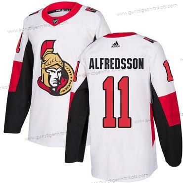 Adidas Herren Ottawa Senators #11 Daniel Alfredsson Authentisch Auswärtstrikots NHL Trikots – Weiß