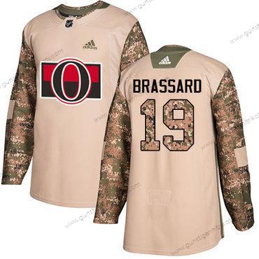 Adidas Herren Ottawa Senators #19 Derick Brassard Authentisch 2017 Veterans Day Strickerei NHL Trikots – Tarnfarbe