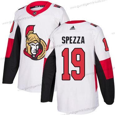 Adidas Herren Ottawa Senators #19 Jason Spezza Authentisch Auswärtstrikots NHL Trikots – Weiß