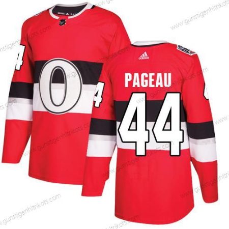 Adidas Herren Ottawa Senators #44 Jean-Gabriel Pageau Authentisch 2017 100 Klassisch Strickerei NHL Trikots – Rot