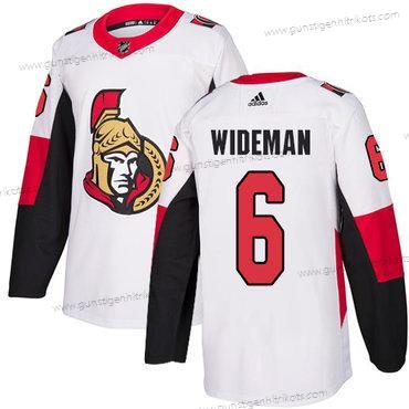 Adidas Herren Ottawa Senators #6 Chris Wideman Authentisch Auswärtstrikots NHL Trikots – Weiß