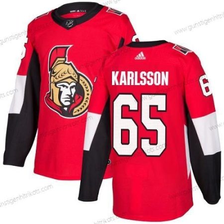 Adidas Herren Ottawa Senators #65 Erik Karlsson Heimtrikots Authentisch Strickerei NHL Trikots – Rot