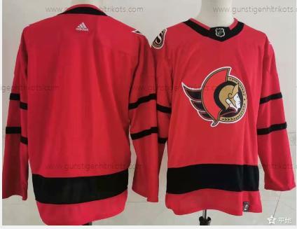 Adidas Herren Ottawa Senators Leer 2020-21 Rückseite Retro ersatzweise NHL Trikots – Rot