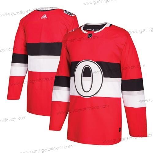 Adidas Herren Ottawa Senators Leer Authentisch 2017 100 Klassisch Strickerei NHL Trikots – Rot