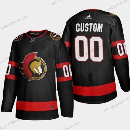 Adidas Herren Ottawa Senators Personalisiertes 2020-21 Authentisch Spieler Heimtrikots Strickerei NHL Trikots – Schwarz