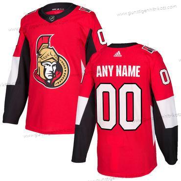 Adidas Herren Ottawa Senators Personalisiertes Strickerei 2017-2018 NHL Trikots – Rot