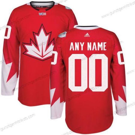 Adidas Herren Personalisiertes 2016 Kanada Hockey World Cup Premier Hockey Trikots – Rot