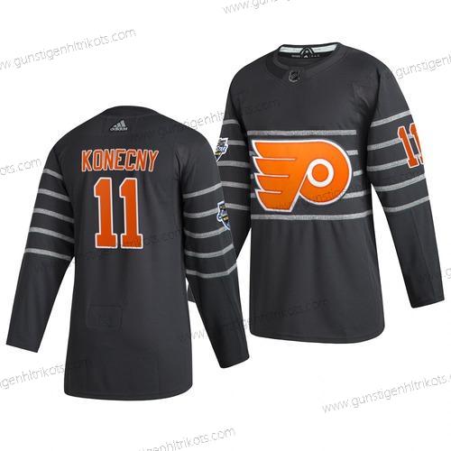 Adidas Herren Philadelphia Flyers #11 Travis Konecny 2020 NHL All-Star Game Trikots – Grau