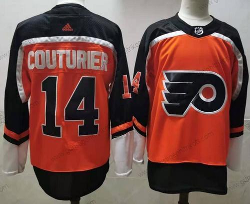 Adidas Herren Philadelphia Flyers #14 Sean Couturier 2020-21 Strickerei NHL Trikots – Orange