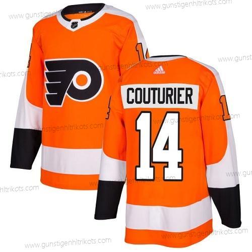 Adidas Herren Philadelphia Flyers #14 Sean Couturier Heimtrikots Authentisch Strickerei NHL Trikots – Orange