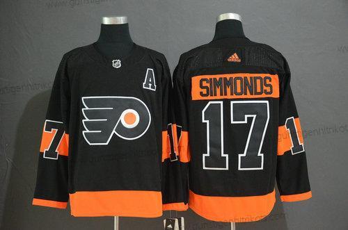 Adidas Herren Philadelphia Flyers #17 Wayne Simmonds ersatzweise Trikots – Schwarz