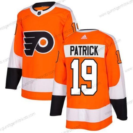 Adidas Herren Philadelphia Flyers #19 Nolan Patrick Heimtrikots Authentisch Strickerei NHL Trikots – Orange