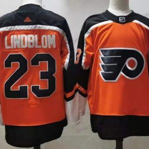 Adidas Herren Philadelphia Flyers #23 Oskar Lindblom 2020-21 Strickerei NHL Trikots – Orange