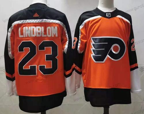 Adidas Herren Philadelphia Flyers #23 Oskar Lindblom 2020-21 Strickerei NHL Trikots – Orange