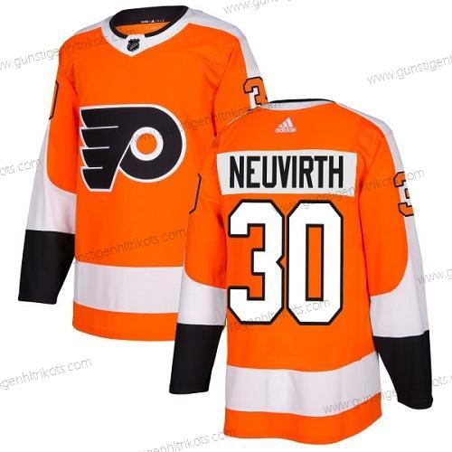 Adidas Herren Philadelphia Flyers #30 Michal Neuvirth Heimtrikots Authentisch Strickerei NHL Trikots – Orange