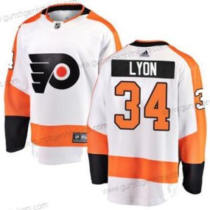 Adidas Herren Philadelphia Flyers #34 Alex Lyon Auswärtstrikots Fanatics Trikots – Weiß