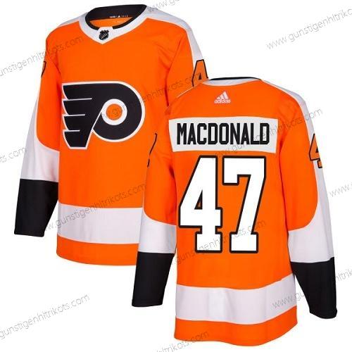 Adidas Herren Philadelphia Flyers #47 Andrew Macdonald Heimtrikots Authentisch Strickerei NHL Trikots – Orange