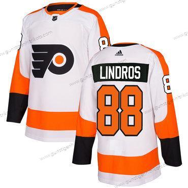 Adidas Herren Philadelphia Flyers #88 Eric Lindros Authentisch Strickerei NHL Trikots – Weiß