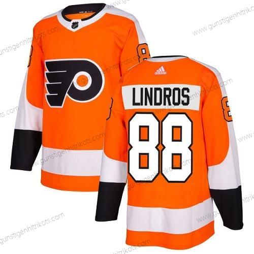 Adidas Herren Philadelphia Flyers #88 Eric Lindros Heimtrikots Authentisch Strickerei NHL Trikots – Orange