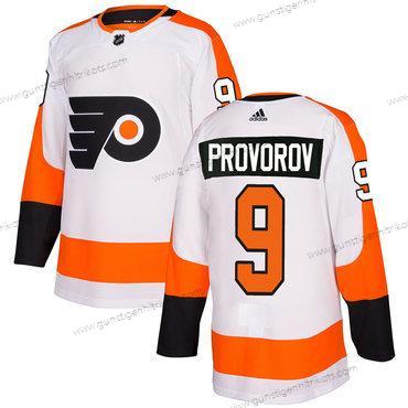 Adidas Herren Philadelphia Flyers #9 Ivan Provorov Authentisch Strickerei NHL Trikots – Weiß