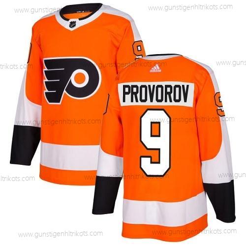 Adidas Herren Philadelphia Flyers #9 Ivan Provorov Heimtrikots Authentisch Strickerei NHL Trikots – Orange