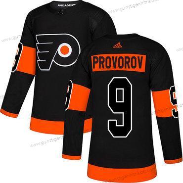 Adidas Herren Philadelphia Flyers #9 Premier Ivan Provorov NHL ersatzweise Trikots – Schwarz